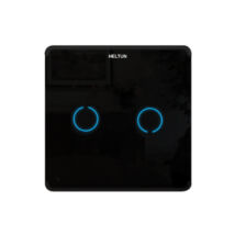 Heltun Touch Panel fali kapcsoló 2 érintőgombbal (fekete-fekete)